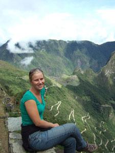 Heather at Machu Picchu Discover South America: Heather MacBrayne