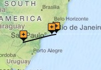 Classic Rio, Paraty and Iguassu Map Classic Rio, Paraty and Iguassu Map