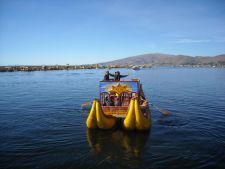 Traditional Uros Reed Boat