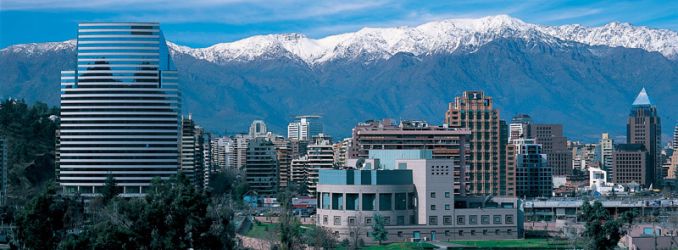 Uptown Santiago and the Andes Uptown Santiago and the Andes